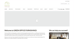 Desktop Screenshot of greenofficefurnishings.com